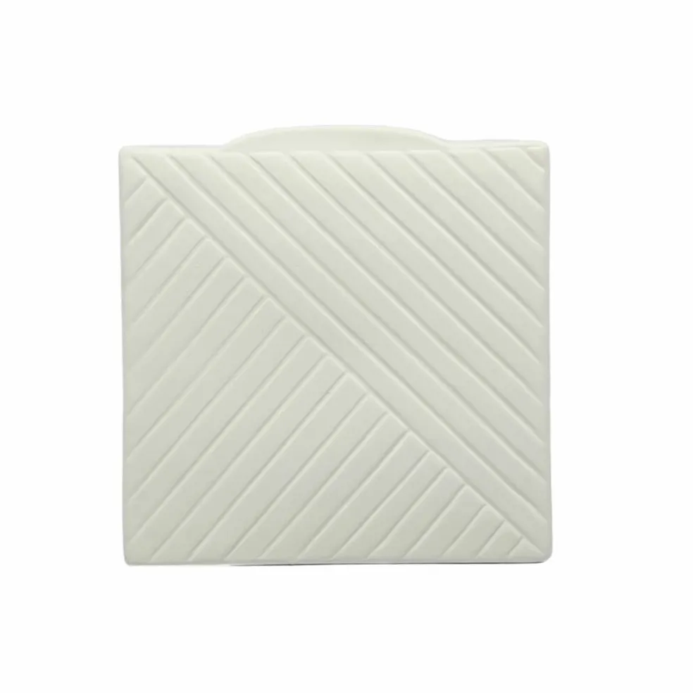 Jonathan Adler x Michaels 6.75" Linear Slant DIY Square Ceramic Vase