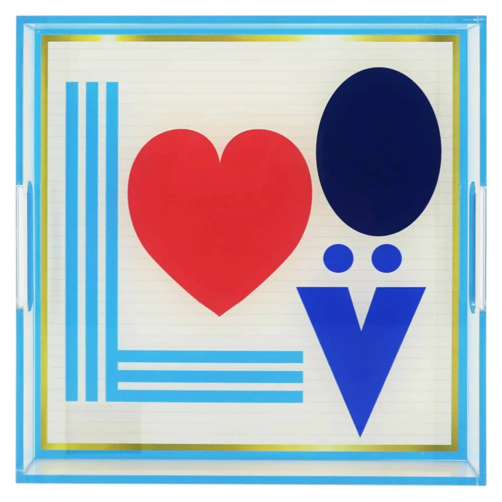 Jonathan Adler x Michaels 10.5" Love Acrylic Tabletop Tray