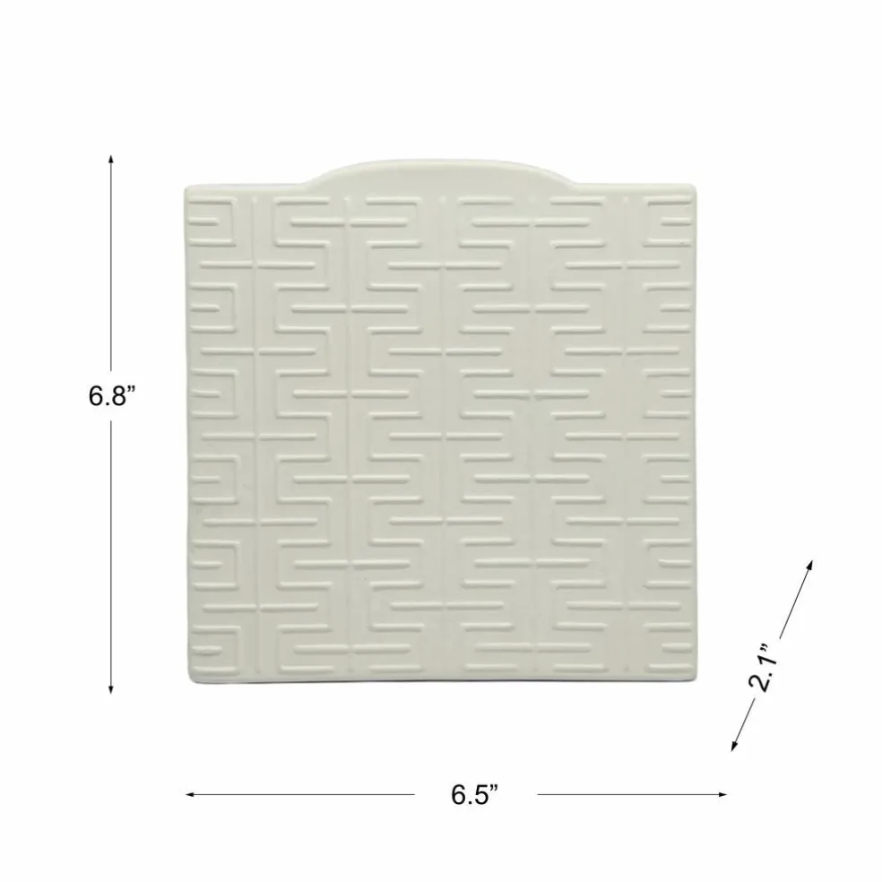 Jonathan Adler x Michaels 6.75" Moroccan Lattice Key DIY Square Ceramic Vase