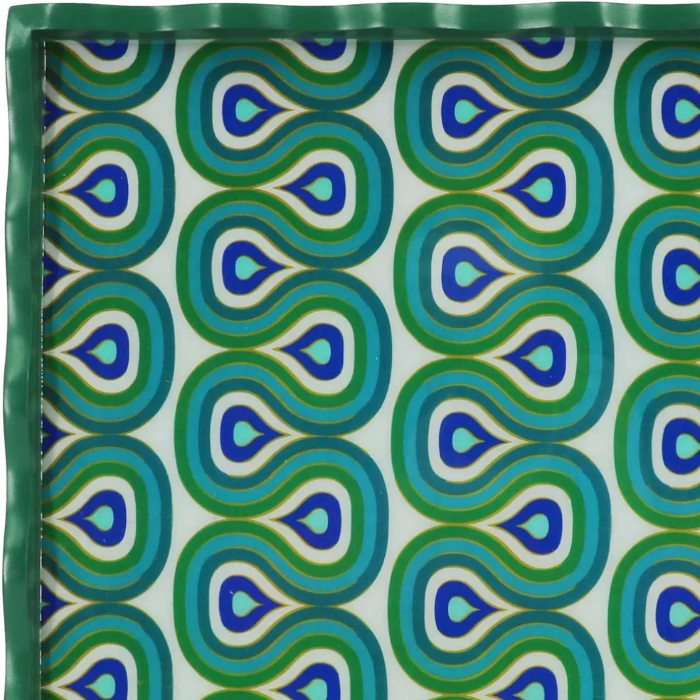 Jonathan Adler x Michaels 14" Multicolor Geometric Teardrop Tabletop Tray