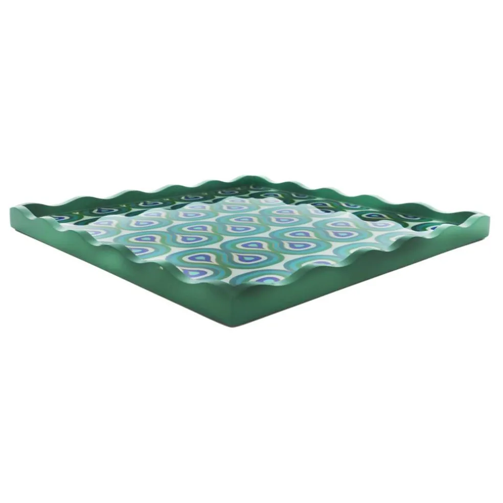 Jonathan Adler x Michaels 14" Multicolor Geometric Teardrop Tabletop Tray