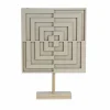Jonathan Adler x Michaels 8" Op Art Square DIY Wood Tabletop Décor with Stand