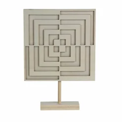 Jonathan Adler x Michaels 8" Op Art Square DIY Wood Tabletop Décor with Stand