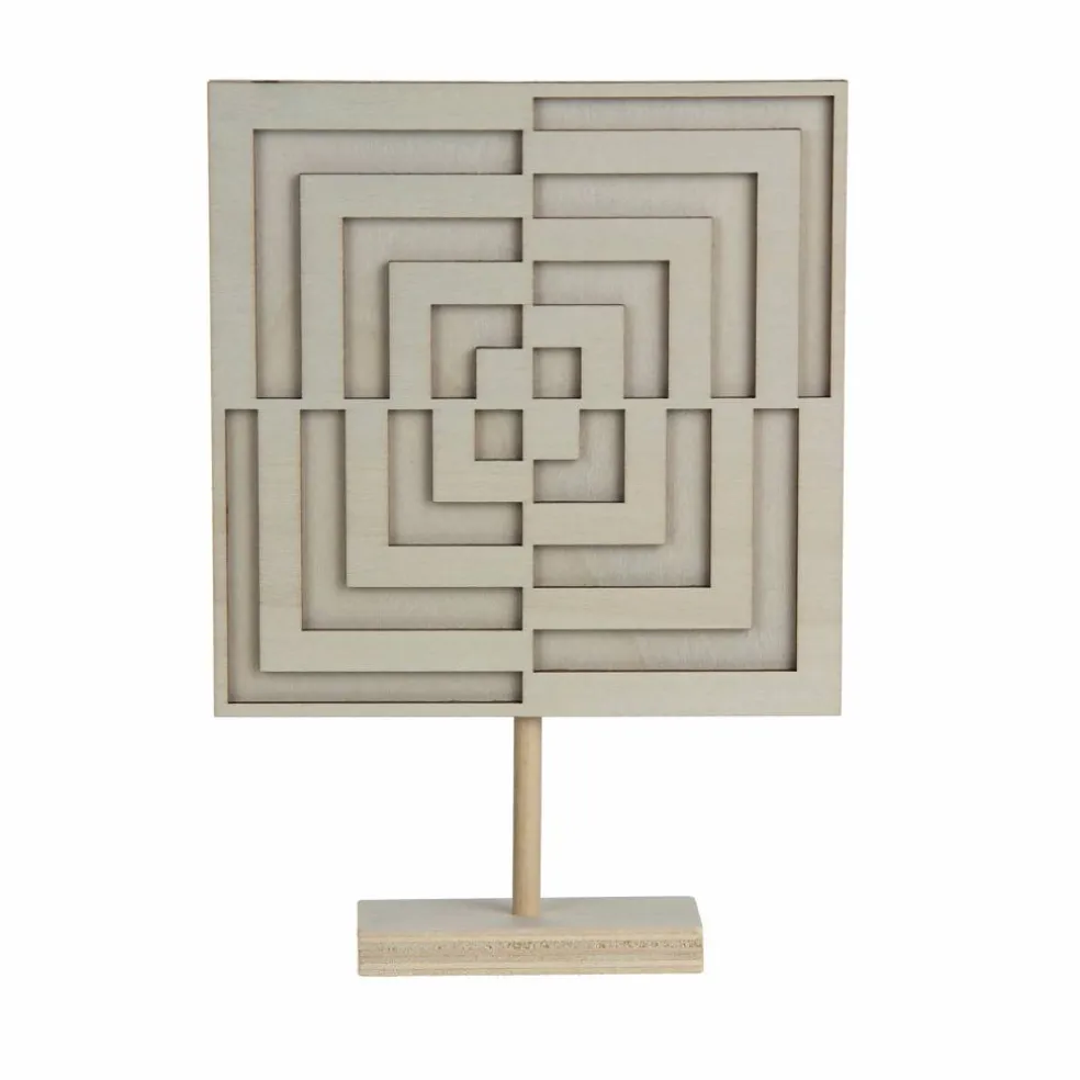 Jonathan Adler x Michaels 8" Op Art Square DIY Wood Tabletop Décor with Stand