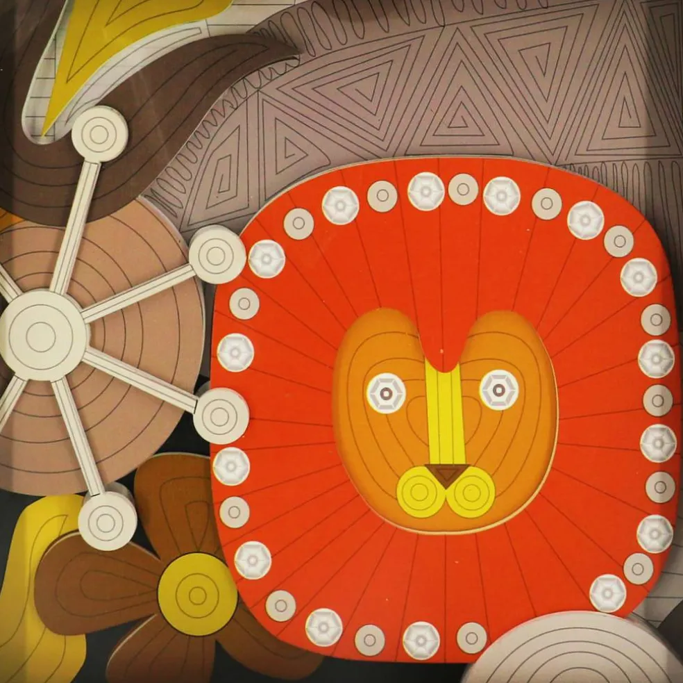 Jonathan Adler x Michaels 12" Orange Lion Wall Art