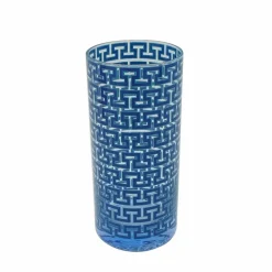 Jonathan Adler x Michaels 15.2oz. Blue Madrid Key Highball Glass