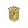 Jonathan Adler x Michaels 10.8oz. Gold Geometric Stripe Glass Cup