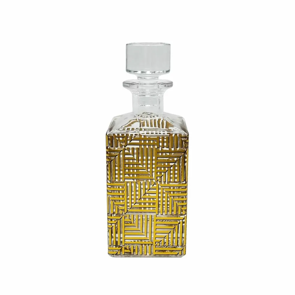 Jonathan Adler x Michaels 24.3oz. Gold Geometric Decanter