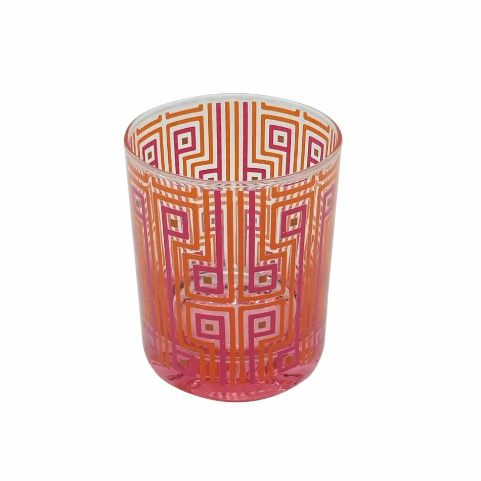 Jonathan Adler x Michaels 10.8oz. Red Geometric Glass Cup