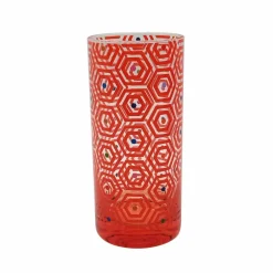 Jonathan Adler x Michaels 15.2oz. Red Honeycomb Highball Glass
