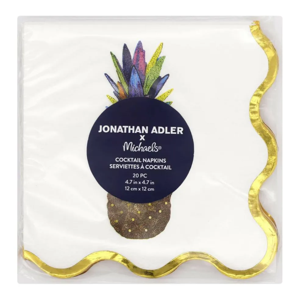 Jonathan Adler x Michaels Pineapple Cocktail Napkins, 20ct.