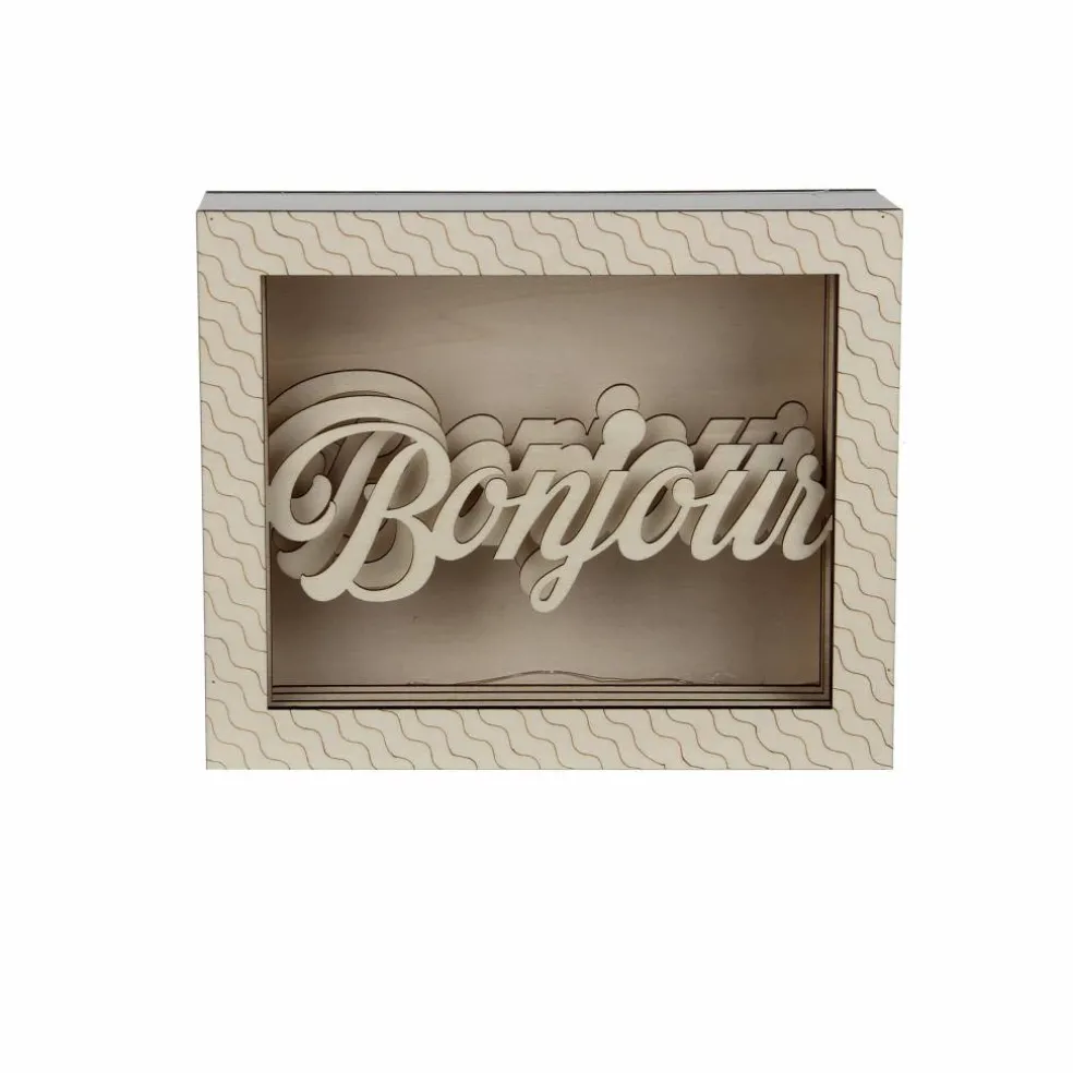 Jonathan Adler x Michaels 8.75" Pop Art Bonjour DIY LED Shadow Box Décor