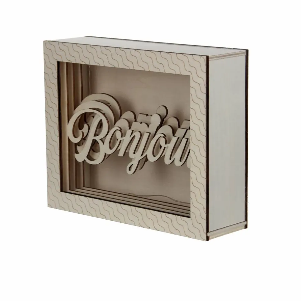 Jonathan Adler x Michaels 8.75" Pop Art Bonjour DIY LED Shadow Box Décor