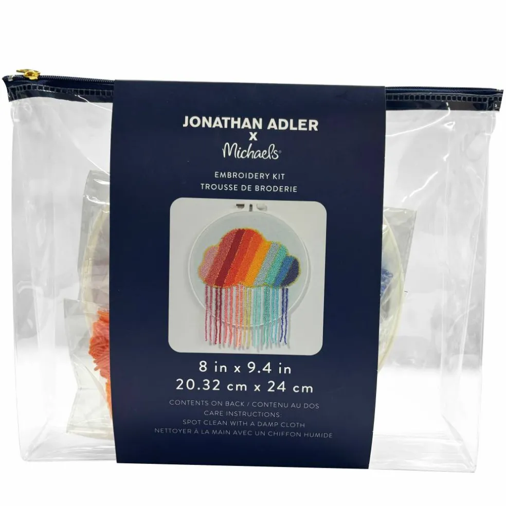 Jonathan Adler x Michaels Rainbow Cloud Needle Punch & Bead Embroidery Kit