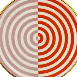 Jonathan Adler x Michaels 12" Red & Pink Illusion Metal Plate