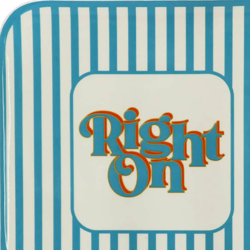 Jonathan Adler x Michaels 12.25" Right On Blue Stripe Ceramic Plate