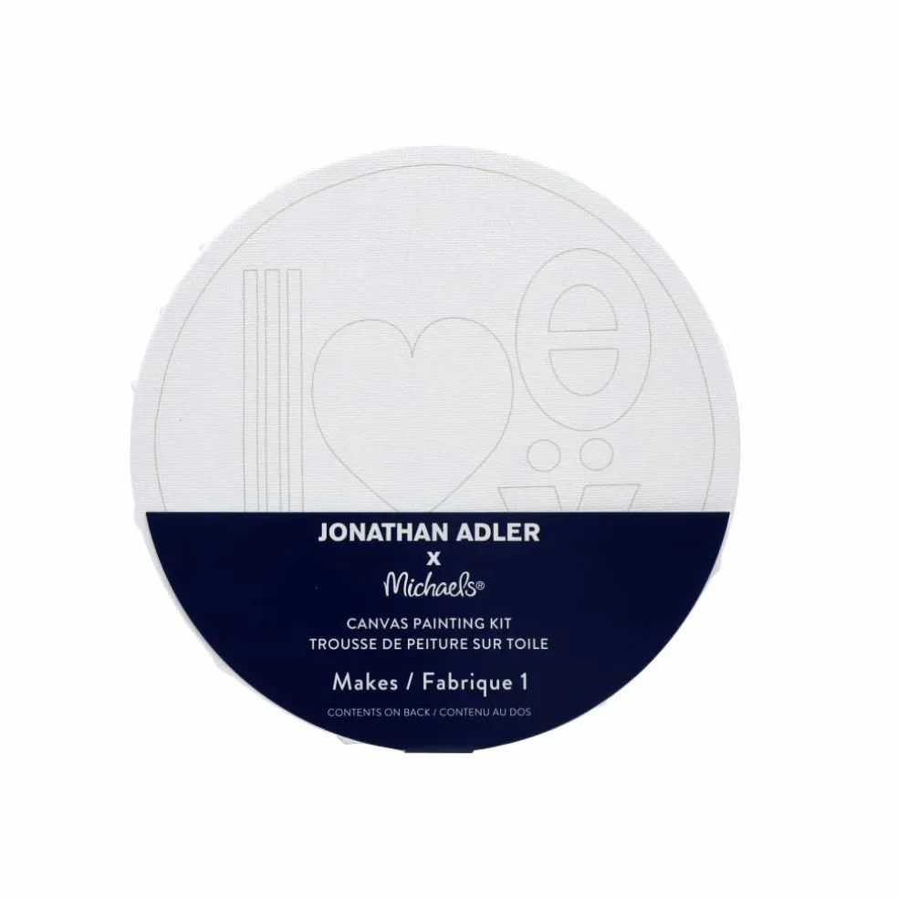 Jonathan Adler x Michaels 7" Round Love Canvas Painting Kit