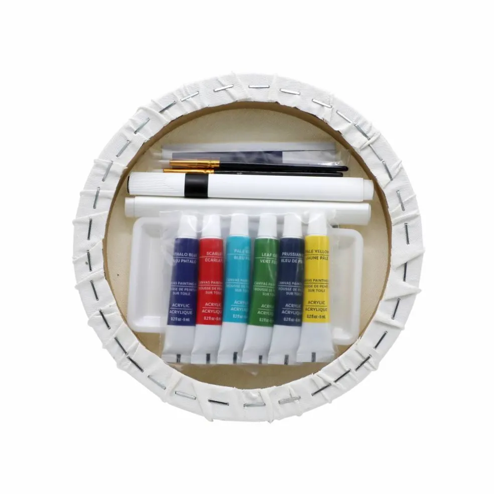 Jonathan Adler x Michaels 7" Round Peace Canvas Painting Kit