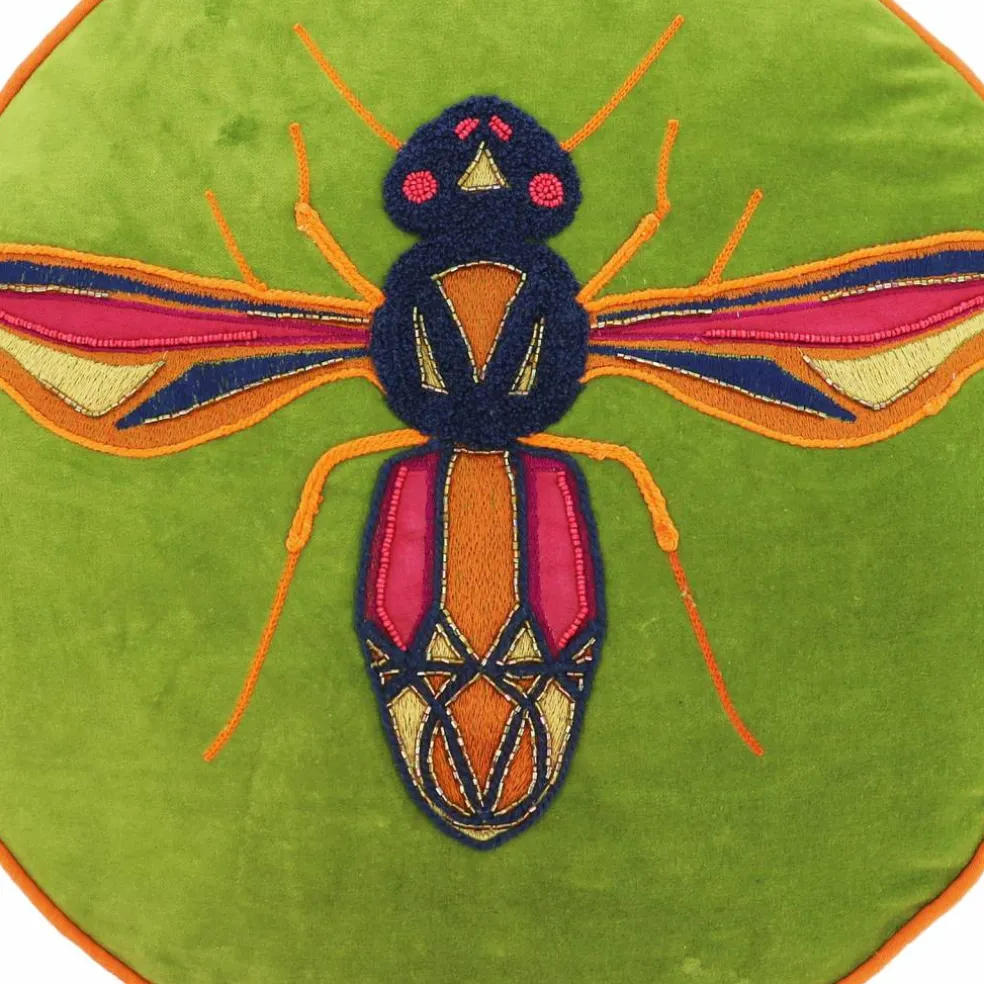 Jonathan Adler x Michaels 18" Round Bee Beaded Pillow