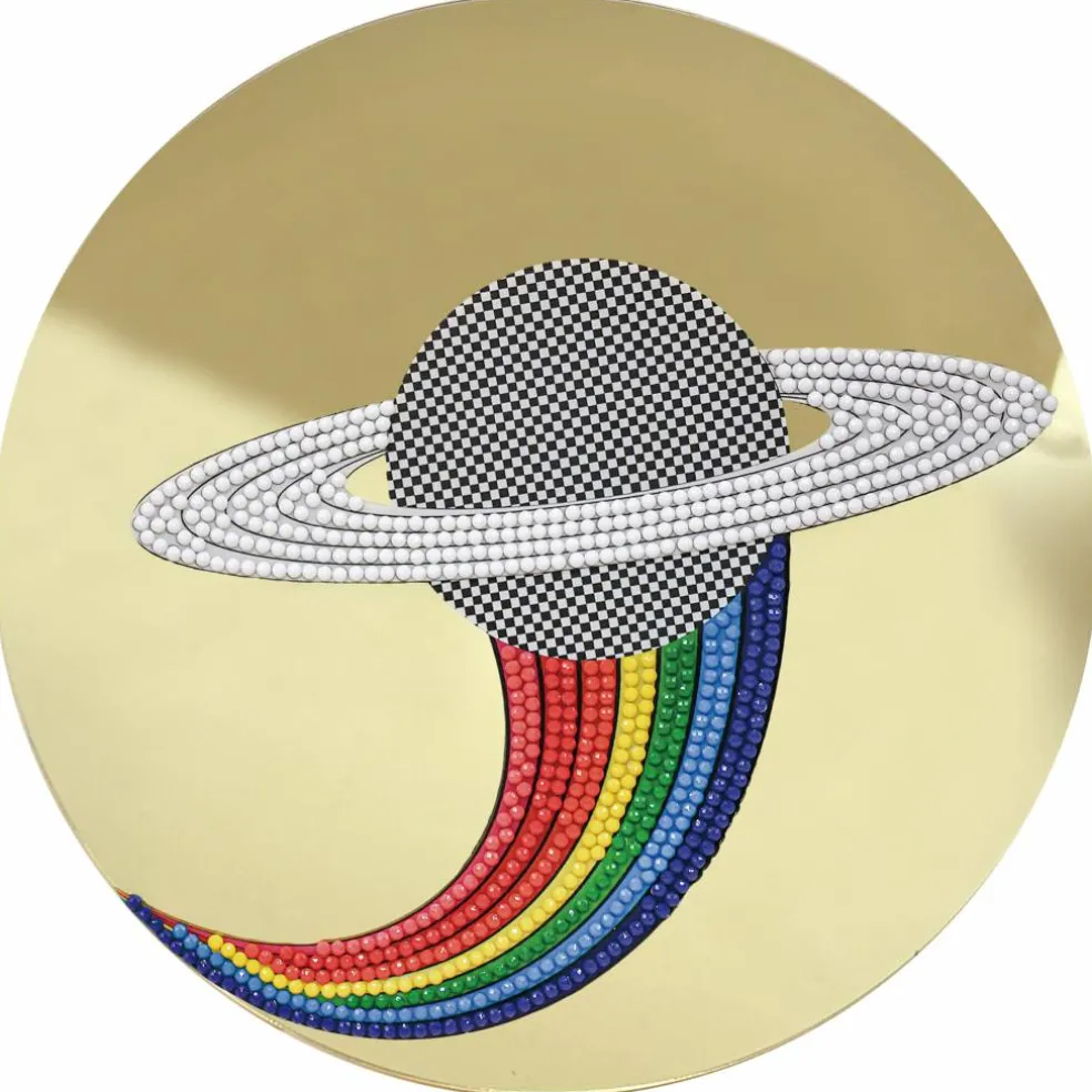 Jonathan Adler x Michaels 7.75" Saturn Rainbow Diamond Art Wall Décor Kit
