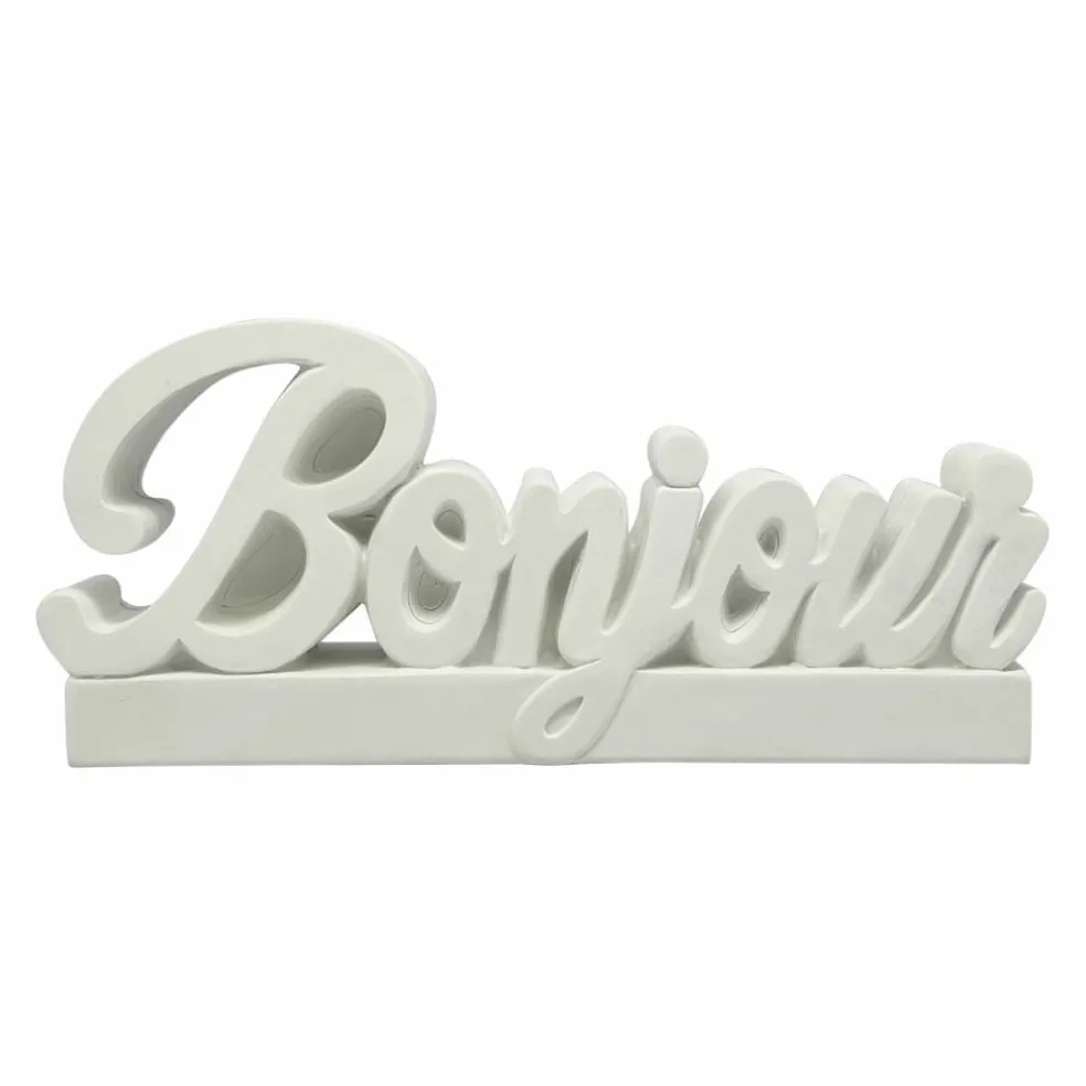 Jonathan Adler x Michaels 9" Script DIY Resin Bonjour Figurine