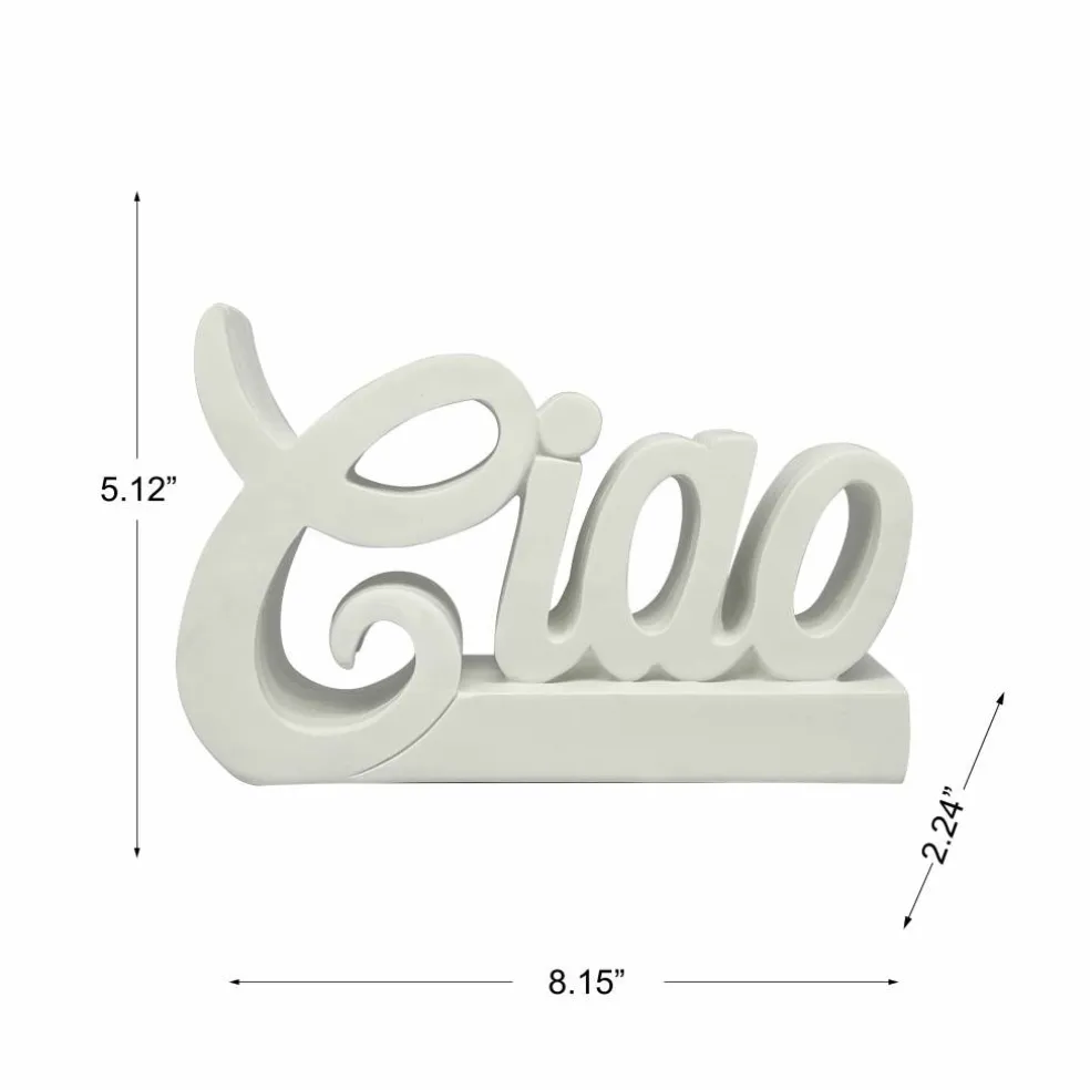 Jonathan Adler x Michaels 8.25" Script DIY Resin Ciao Figurine