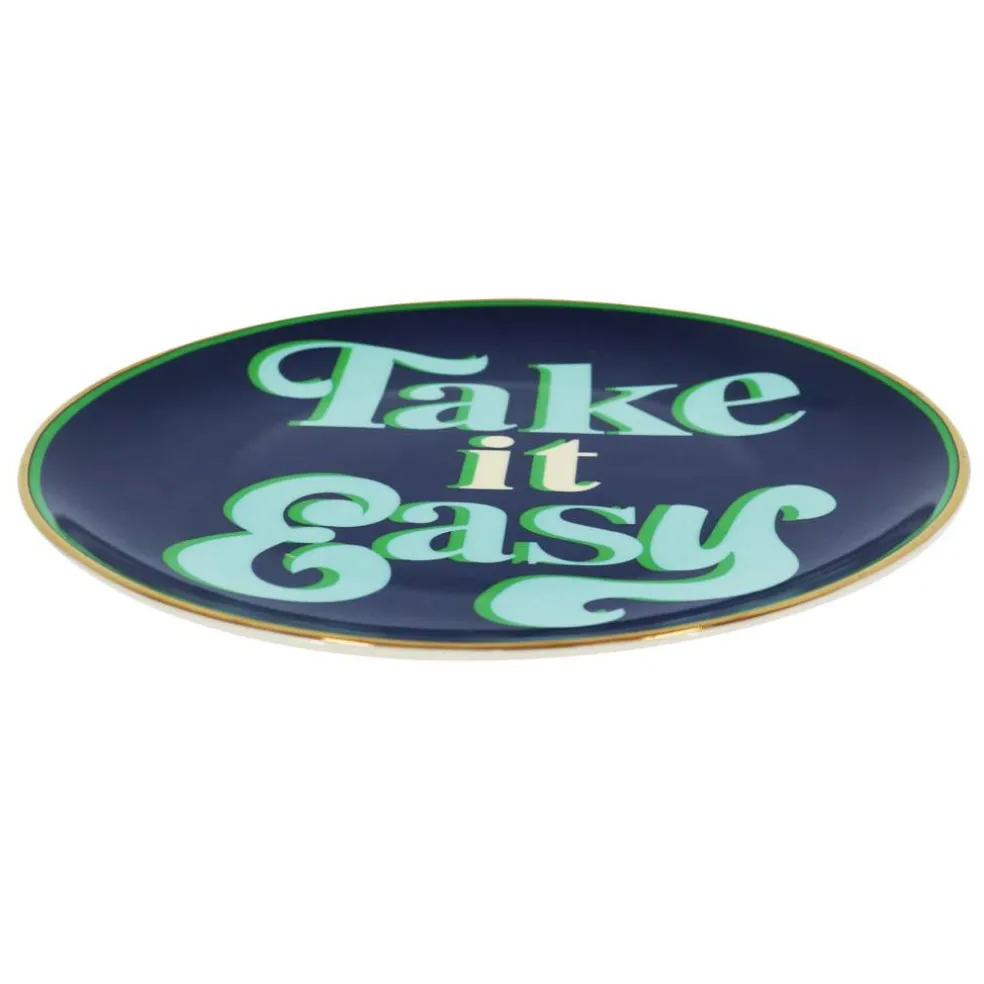 Jonathan Adler x Michaels 6" Take it Easy Ceramic Plate