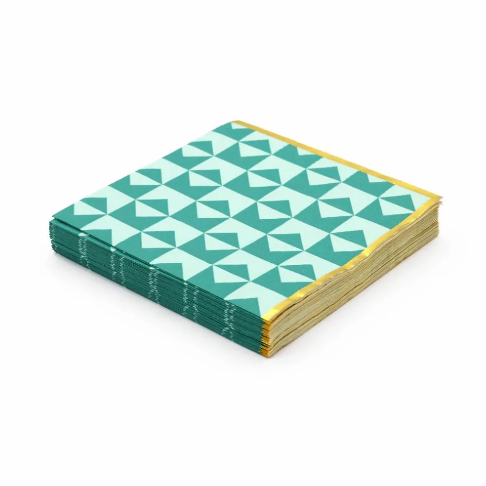 Jonathan Adler x Michaels Teal Print Cocktail Napkins, 20ct.