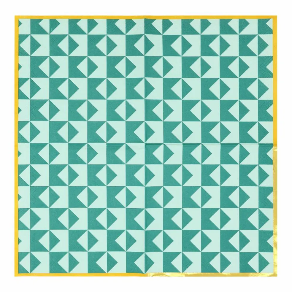 Jonathan Adler x Michaels Teal Print Cocktail Napkins, 20ct.