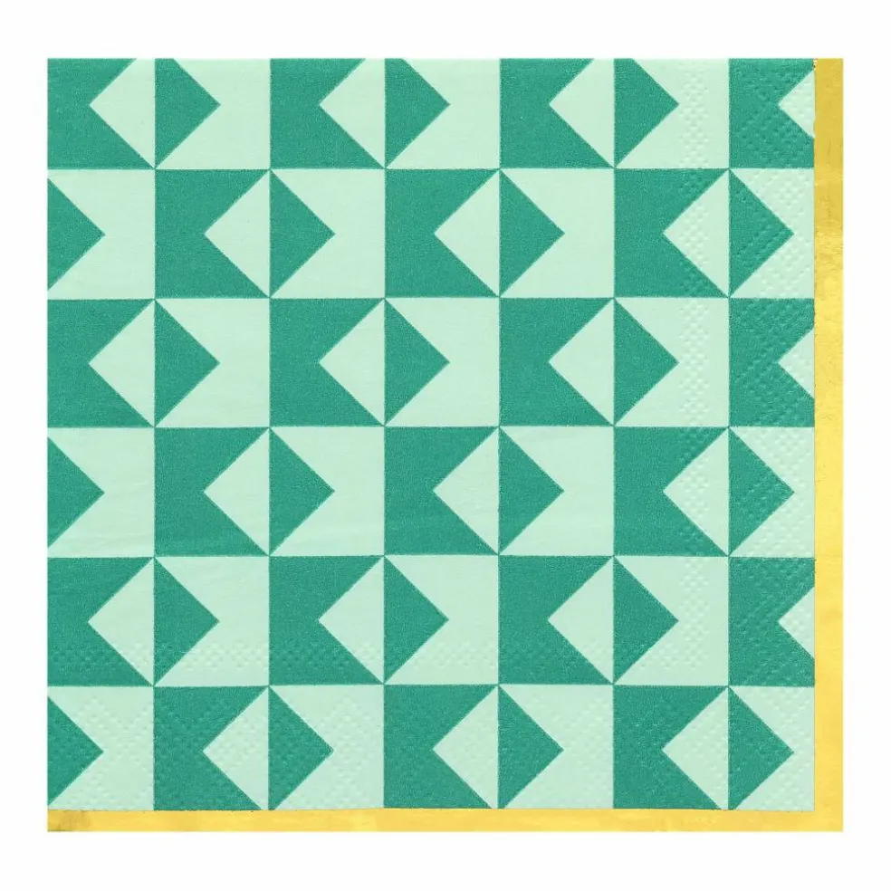 Jonathan Adler x Michaels Teal Print Cocktail Napkins, 20ct.
