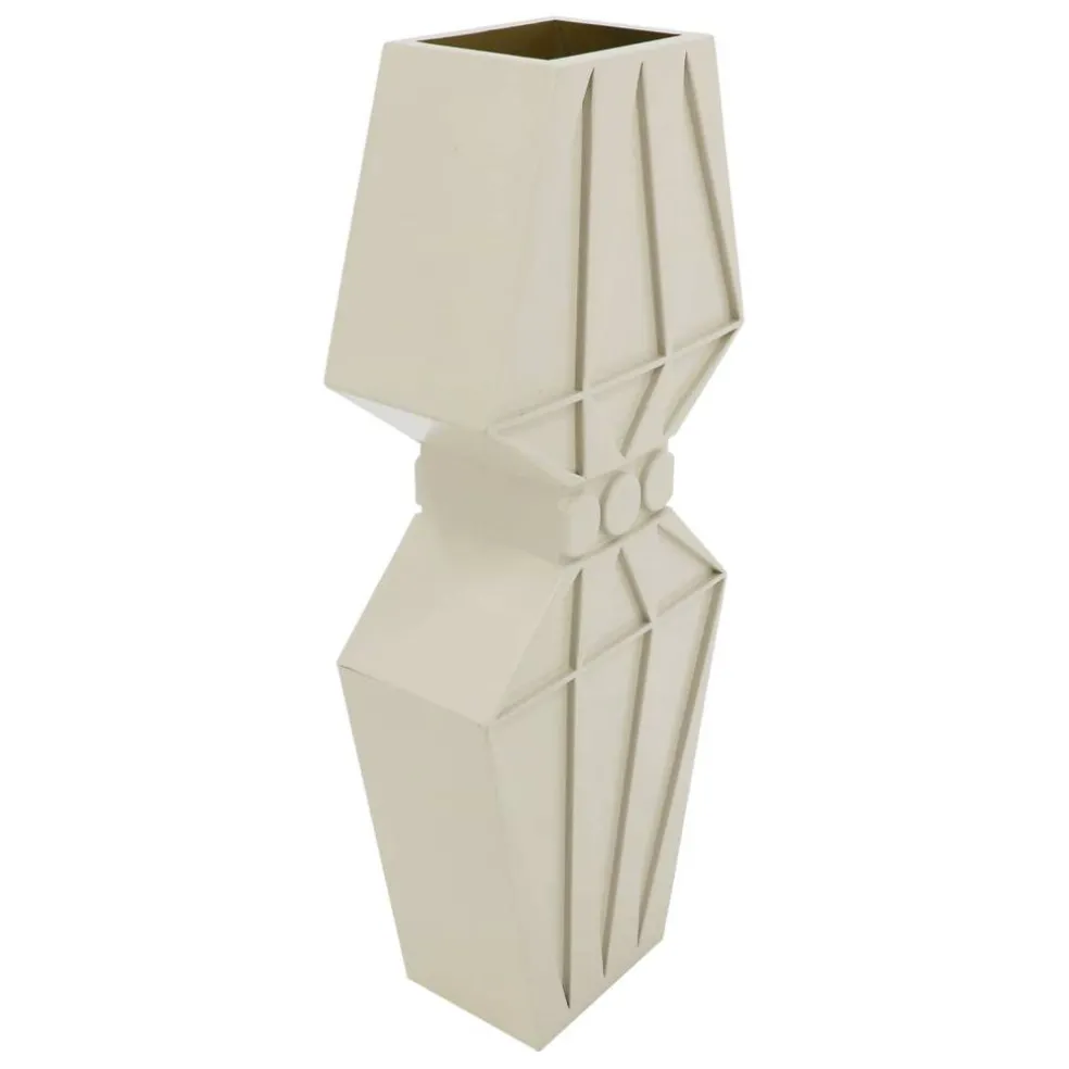 Jonathan Adler x Michaels 19.25" White Triangle Decorative Vase