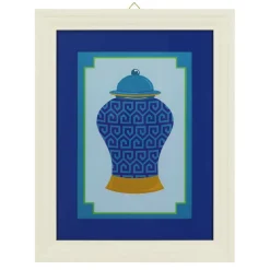Jonathan Adler x Michaels 18.5" White & Blue Greek Key Urn Wall Décor