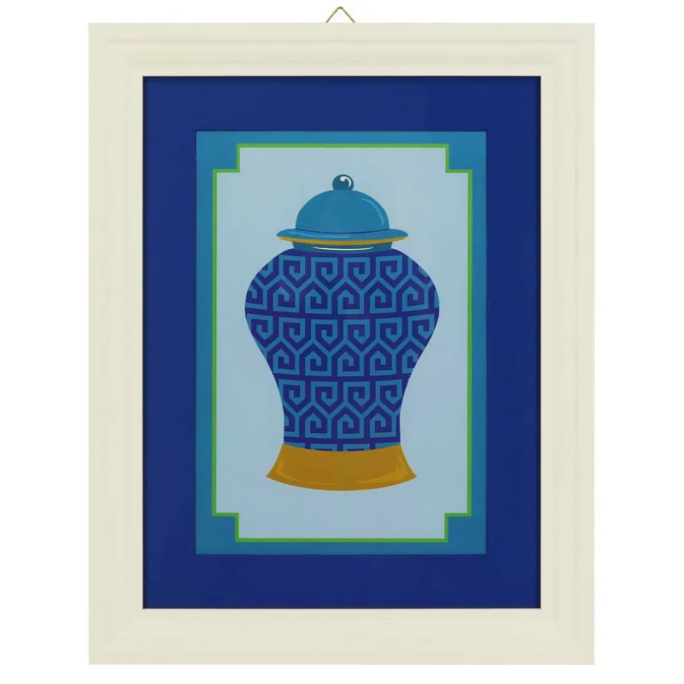 Jonathan Adler x Michaels 18.5" White & Blue Greek Key Urn Wall Décor