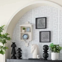 Jonathan Adler x Michaels 24" White Greek Key Wall Cubby