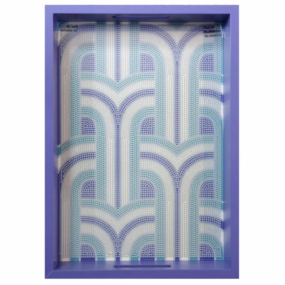 Jonathan Adler x Michaels 10" x 14" Blue Lines Diamond Art Tray Kit