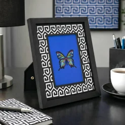 Jonathan Adler x Michaels 5" x 7" Black & White Greek Key Matted Wood Tabletop Frame
