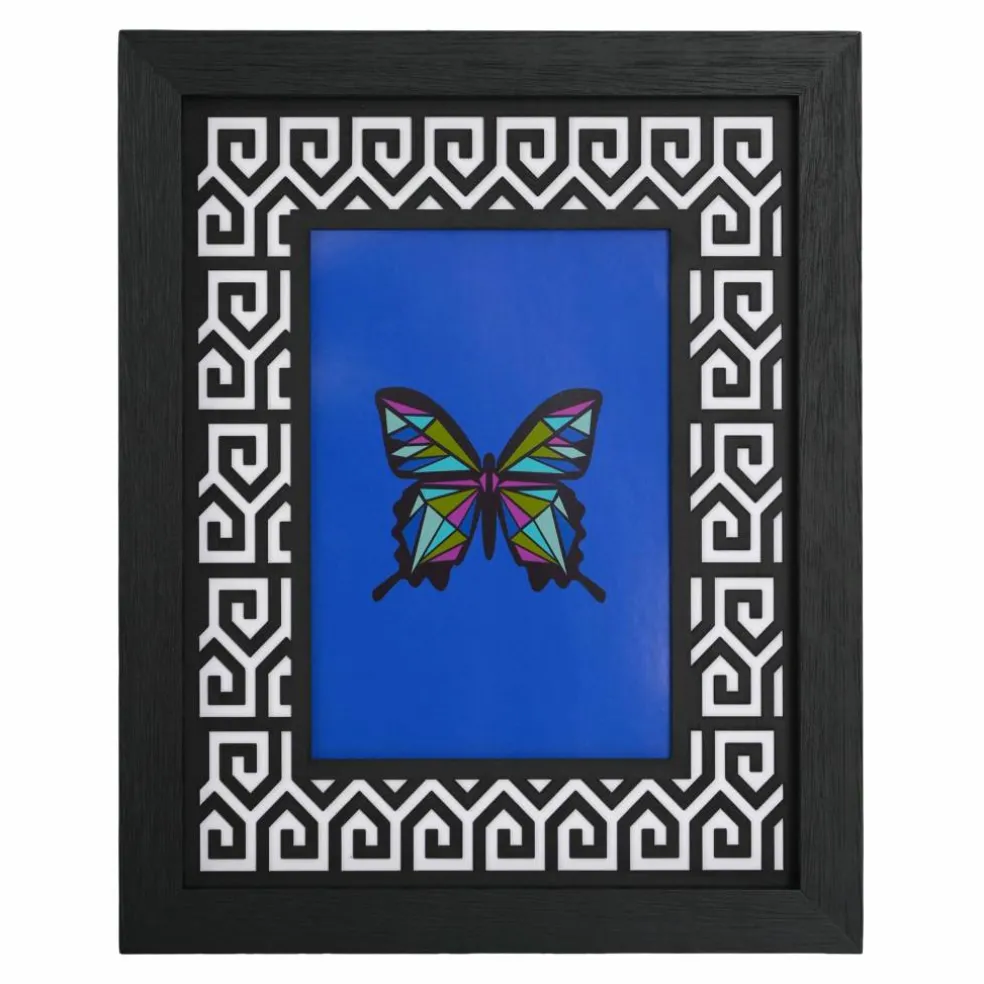 Jonathan Adler x Michaels 5" x 7" Black & White Greek Key Matted Wood Tabletop Frame