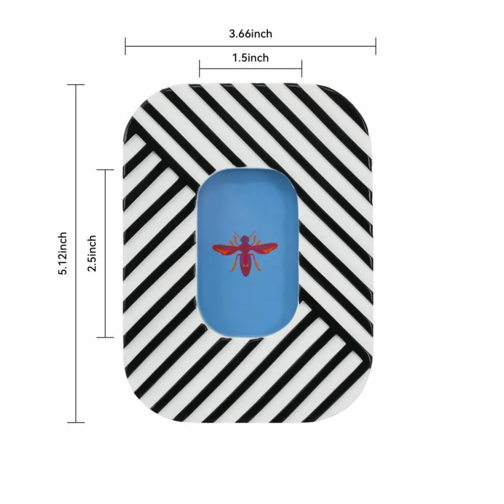 Jonathan Adler x Michaels 2" x 3" Black & White Striped Tabletop Frame