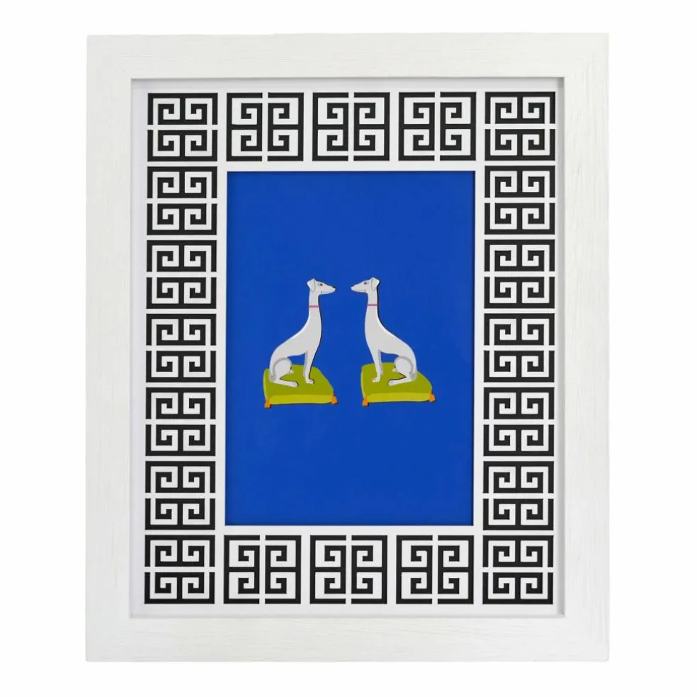 Jonathan Adler x Michaels 5" x 7" Black & White Greek Key Matted Wood Tabletop Frame