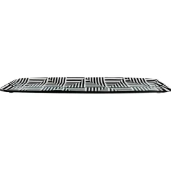Jonathan Adler x Michaels 4.25" x 15" Black & White Geometric Metal Tray
