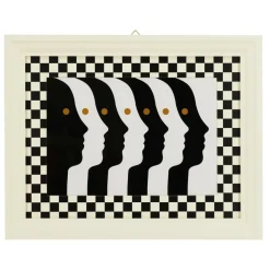 Jonathan Adler x Michaels 18.5" x 14.5" Black & White Atlas Wall Art