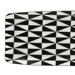 Jonathan Adler x Michaels 4" x 10" Black & White Geometric Metal Plate