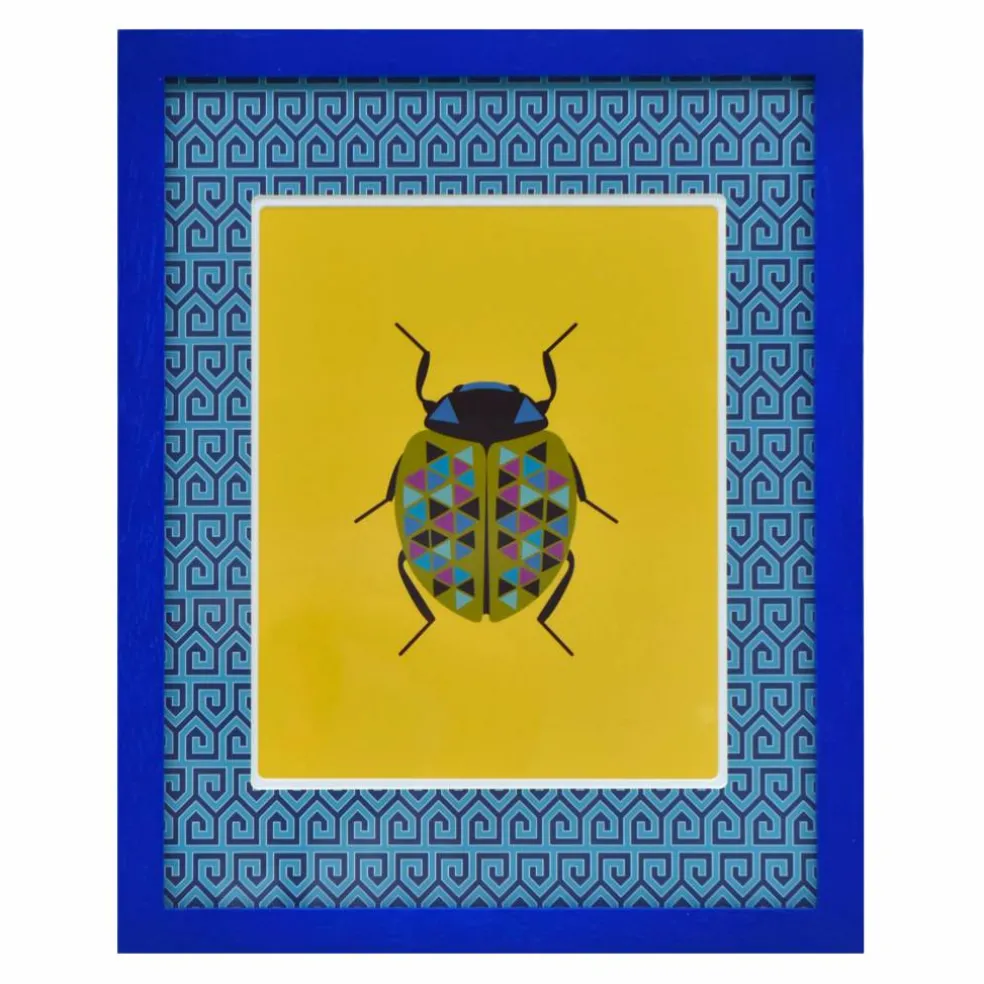 Jonathan Adler x Michaels 8" x 10" Blue Greek Key Matted Wood Wall Frame