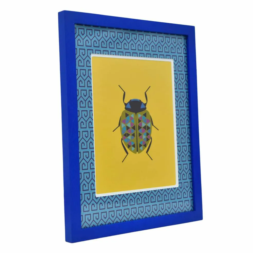 Jonathan Adler x Michaels 8" x 10" Blue Greek Key Matted Wood Wall Frame