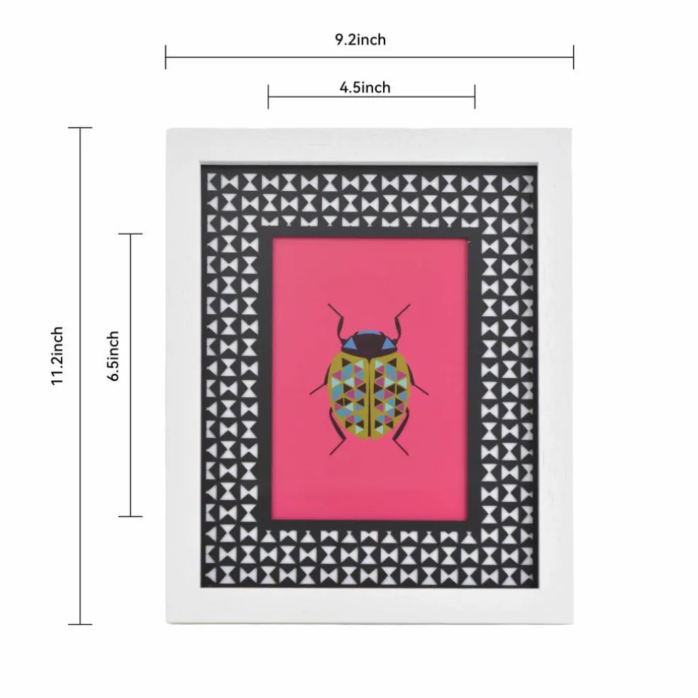Jonathan Adler x Michaels 5" x 7" Black & White Bow Tie Matted Wood Tabletop Frame
