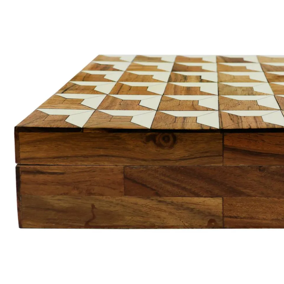 Jonathan Adler x Michaels 9" x 9" Brown & White Storage Box