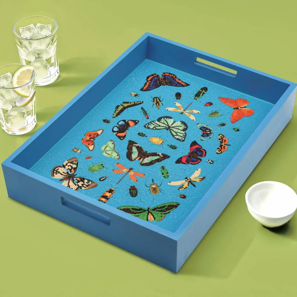 Jonathan Adler x Michaels 14" x 18" Butterfly Diamond Art Tray Kit