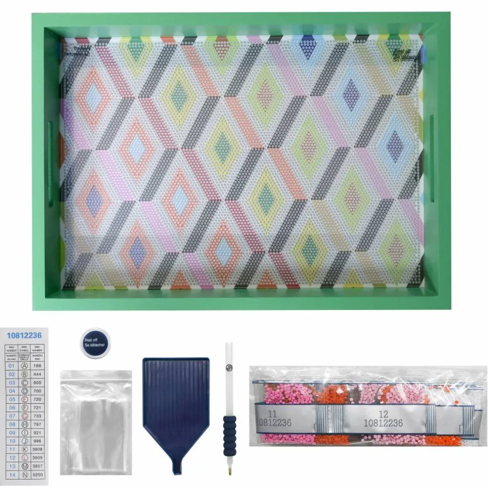 Jonathan Adler x Michaels 10" x 14" Diamond Pattern Diamond Art Tray Kit