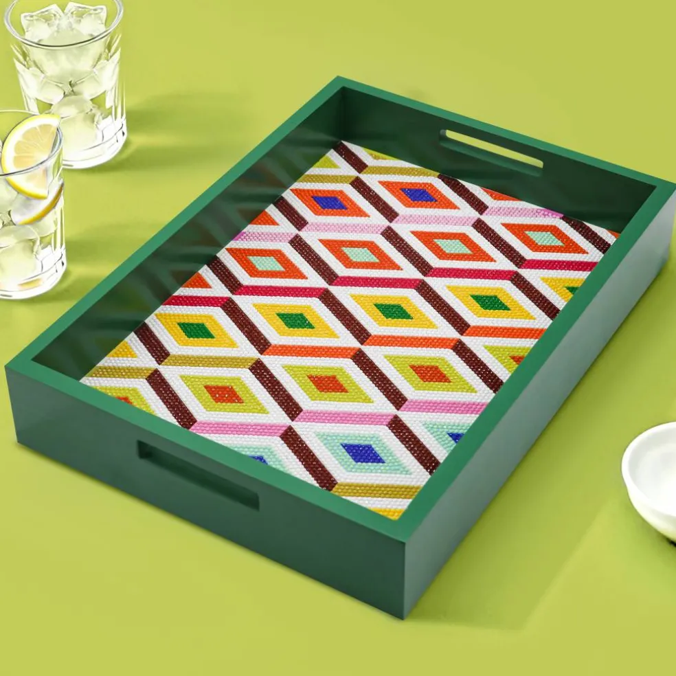 Jonathan Adler x Michaels 10" x 14" Diamond Pattern Diamond Art Tray Kit