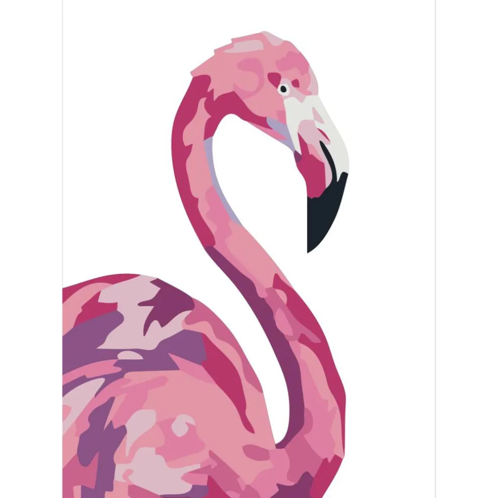 Jonathan Adler x Michaels 5" x 7" Flamingo Paint-By-Number Acrylic Surface Kit